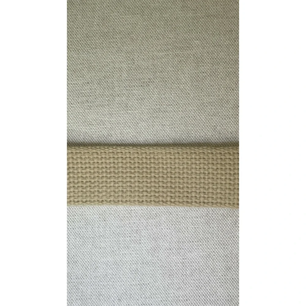 J. Bailey Boy's Canvas & Leather Surcingle Belt Khaki Beige Brass Buckle Sz 24